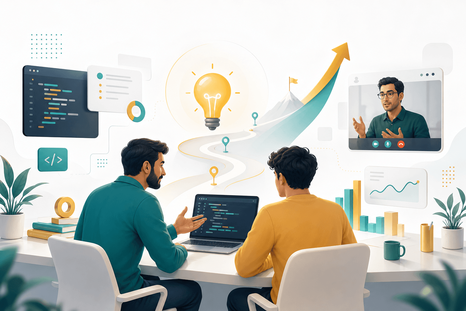 منتورینگ تخصصی برنامهنویسی و استارتاپ توسط روبینش